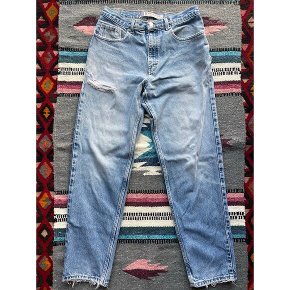 90s Distressed Sonoma High Rise Tapered Relaxed Fit Jeans Size 32 - Picture 1 of 8